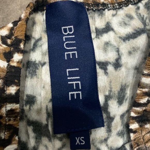 BLUE LIFE Reverse Leopard Print Bell Jumper Sleeveless Strapless Jumpsuit XS - Picture 9 of 13